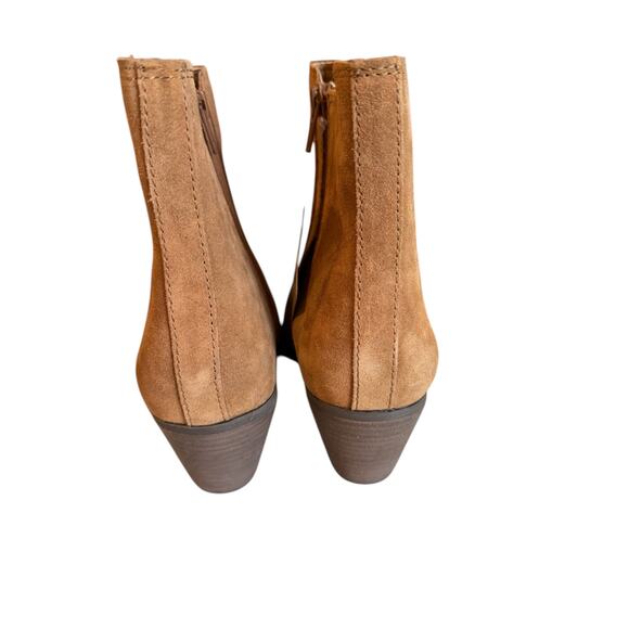 FRYE Sandra Chelsea Boots Cognac Brown Suede 9 - Picture 7 of 8